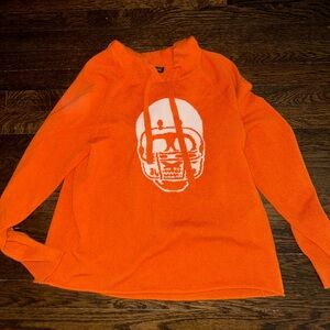 Skull Cashmere Football Hoodie